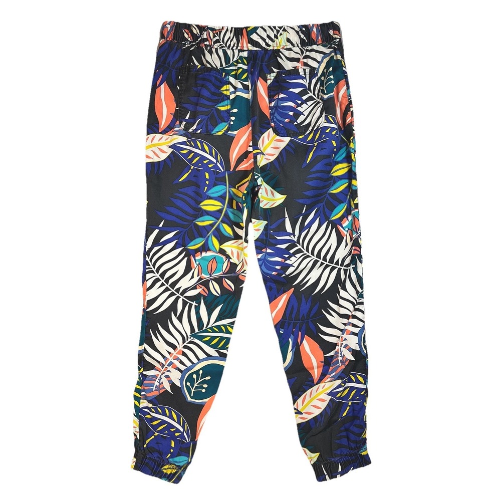 C&C California‎ Women's Tropical Leaf Print Joggers Multicolor Pants L